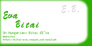 eva bitai business card